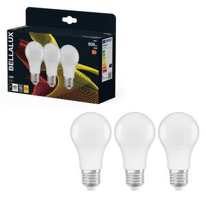 3x matná LED žárovka E27 8.5W CLASSIC A, teplá bílá