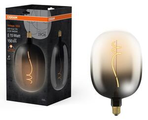 Kouřová LED žárovka oválná E27 4.5W VINTAGE, teplá bílá