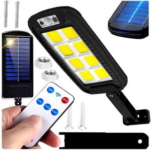 BERGE LED COB solární lampa s pohybovým čidlem + dálkový ovladač ORAN 30W