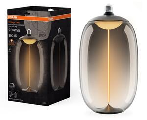 Kouřová LED žárovka E27 12W VINTAGE ELIPSE/OVAL, teplá bílá