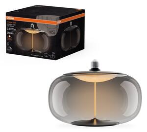 Kouřová LED žárovka E27 12W VINTAGE ELIPSE, teplá bílá
