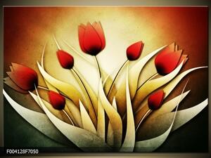 Obraz tulipány abstrakce