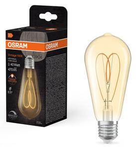 Zlatá LED žárovka E27 4.9W VINTAGE EDISON, teplá bílá
