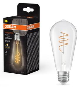Čirá LED žárovka E27 3.4W VINTAGE EDISON, teplá bílá