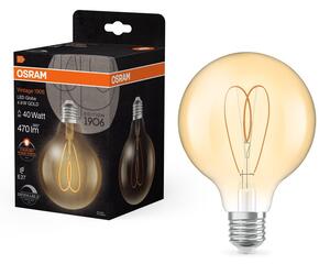 Stmívatelná LED žárovka zlatá E27 4.9W VINTAGE GLOBE, teplá bílá
