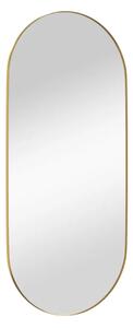 VidaXL Nástěnné zrcadlo zlaté 45x100 cm oválné