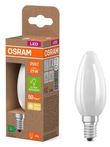 Matná LED žárovka ultra účinná E14 1.2W CLASSIC B, teplá bílá