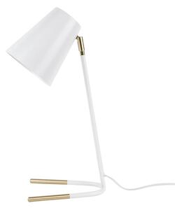 Present time Bílá kovová stolní lampa Noemi