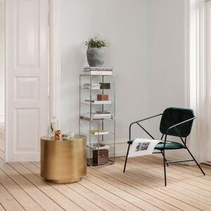 House Doctor Zlatý kovový konferenční stolek Step ⌀ 50 cm