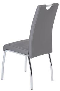 Jídelní židle Susi, šedá ekokůže
