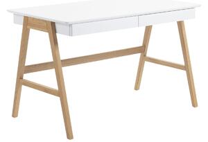 Bílý lakovaný pracovní stůl Kave Home Dyana 120 x 60 cm