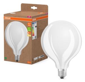 Ultra účinná LED žárovka matná E27 7.2W GLOBE125, teplá bílá