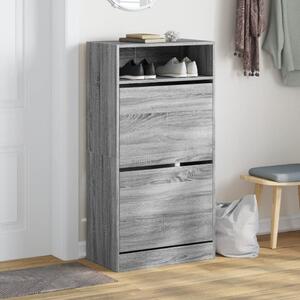 Botník šedý sonoma 60 x 34 x 116 cm kompozitní dřevo