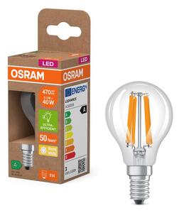 Ultra účinná LED žárovka E14 2.2W CLASSIC P, teplá bílá