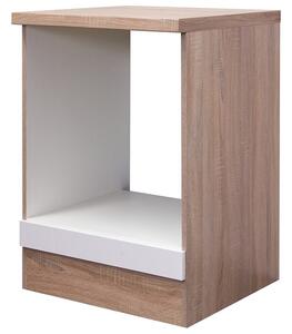 Kuchyňská skříňka pro vestavnou troubu Valero HU60, dub sonoma/bílý lesk, šířka 60 cm