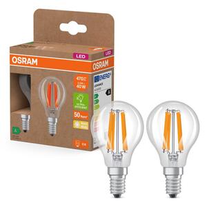2x ultra účinná LED žárovka E14 2.2W CLASSIC P, teplá bílá
