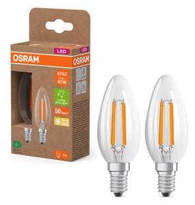 2x ultra účinná LED žárovka E14 2.2W CLASSIC B, teplá bílá