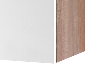 Horní kuchyňská skříňka Valero H100, dub sonoma/bílý lesk, šířka 100 cm