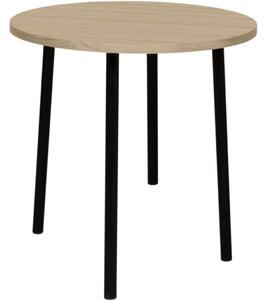 Porto Deco Světlý dřevěný odkládací stolek Ollia 50 cm