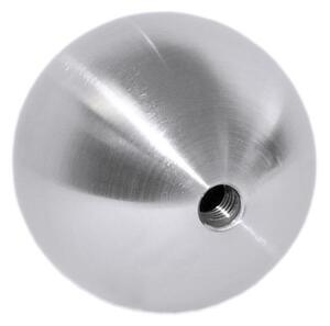 Nerezová ozdobná koule - ukončení 52150-240 dutá hladká, pr. 150 mm, závit M10, pro zábradlí a schodiště