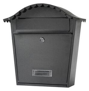 Poštovní schránka 65.250 černá matná, 370 x 360 x hloubka 135 mm