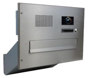 DOLS D-041-ABB - nerezová poštovní schránka k zazdění, s videohovorovým modulem ABB, jmenovkou a zvonkovým tlačítkem