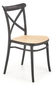 Jedálenská stolička Hema2126, čierna/hnedá