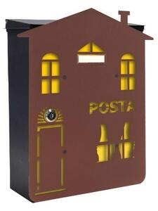MIA box Home Y - poštovní schránka s výměnným krytem a jmenovkou, domek