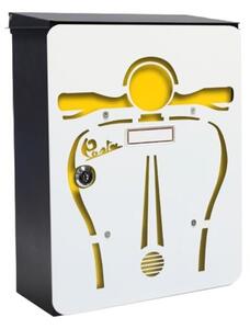 MIA box Scooter Y - poštovní schránka s výměnným krytem a jmenovkou, skůtr