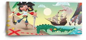 Sablio Obraz Pirát - 110x50 cm