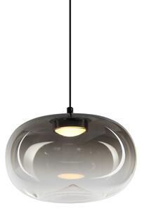 LED Lustr na lanku VASO LED/4W/230V pr. 18 cm černá/kouřová