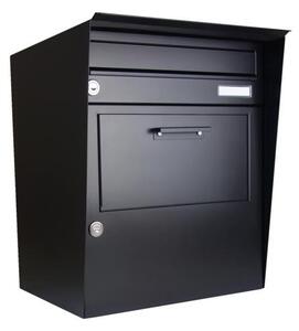 DOLS Parcel Box 05 RAL9005 - kombinovaná poštovní schránka na balíky i listoviny, pro montáž na stěnu, černá