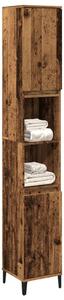 Koupelnová skříňka old wood 30 x 30 x 190 cm kompozitní dřevo