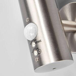Lindby - Tiga LED Venkovní Nástěnné Světlo w/Sensor Stainless Steel/WhiteLindby - Lampemesteren