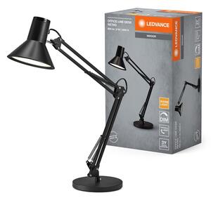 Černá stolní lampa stmívatelná 9W OFFICE DESK RETRO, teplá bílá