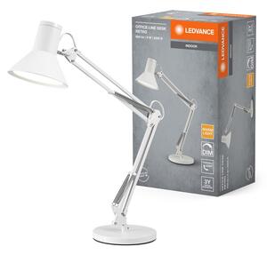 Bílá stolní lampa stmívatelná 9W OFFICE DESK RETRO, teplá bílá