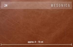 Koňaková kožená rohová pohovka MESONICA Musso, levá 248 cm