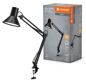 Černá stolní lampa stmívatelná 9W RETRO CLIP, teplá bílá