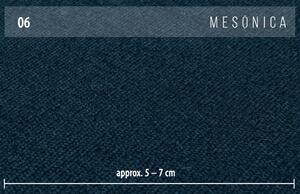 Tmavě modrá látková rohová pohovka MESONICA Toro, levá 260 cm