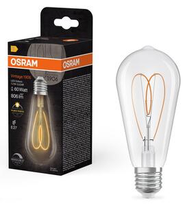 Čirá LED žárovka E27 7.2W VINTAGE EDISON, teplá bílá