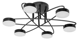 LED Přisazený lustr 6xLED/7W/230V 3000-6000K pr. 60 cm černá