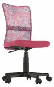Dětská otočná židle Gofry (růžová). 1016085