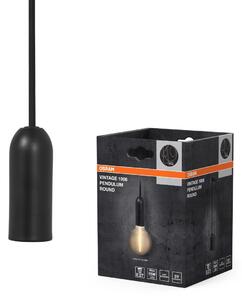 Černé stropní svítidlo E27 max 15 W VINTAGE ROUND OSRAM
