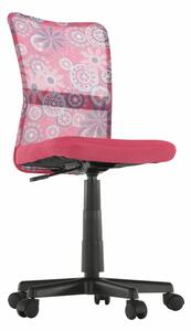 Dětská otočná židle Gofry (růžová). 1016085