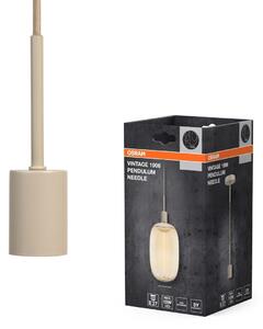 Vintage béžové závěsné svítidlo E27 PENDULUM NEEDLE OSRAM