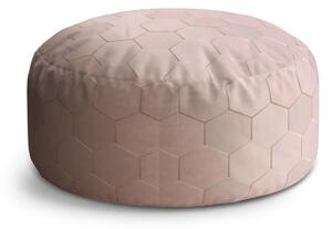 Sablio Taburet Circle Rose gold: 38x48 cm