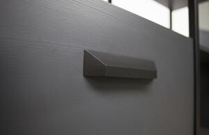 Hoorns Černý dřevěný regál Raffo se zásuvkami 220 x 123 cm
