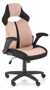 Halmar Kancelářská židle BLOOM, černá / růžová