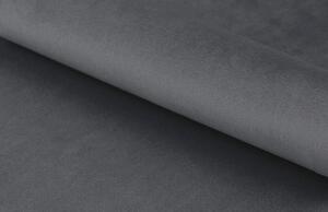 Scandi Tmavě šedá sametová lenoška Grane 119 cm