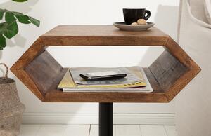 Moebel Living Masivní sheeshamový odkládací stolek Hexia 45x35 cm